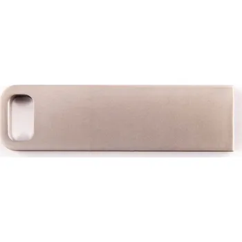 USB flash disk Flash disk MemoRabbit Kovový mini flash disk RECTANGLE SLIM s gravírováním 1 GB USB 2.0 stříbrný