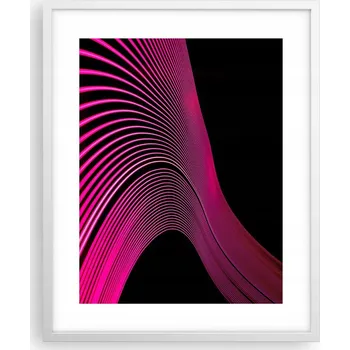 Obraz Obraz plakát na zeď v bílém rámu 40x50 linie foto plakáty do obýváku