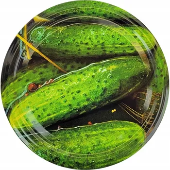 Šroubovací Víčko kovová RajOgrodnika 82 mm pro sklenice na okurky 10 ks