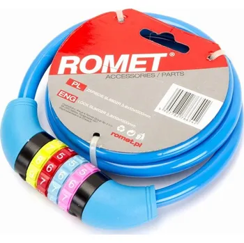 Zámek na kolo Zabezpečení kola lankem Romet Zámek na kód SL602 10x1000 mm /spirála