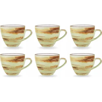 Sada kusů Šálek Wilmax z pistáciového porcelánu na espresso 75 ml
