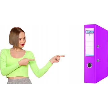 Kancelářský pořadač A4 DONAU 75 mm růžový