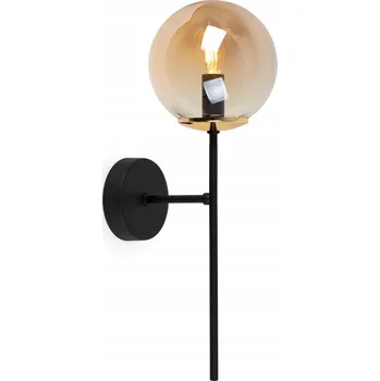 Nástěnné svítidlo Nástěnné svítidlo černé zlaté skleněná koule LOFT do obýváku kuchyně 45 cm