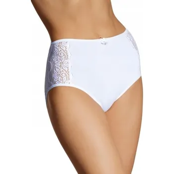 Kalhotky EMILI kalhotky kalhotky ZARITA vysoký pas krajka bílá M