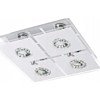 Stropní Svítidlo StarQ 31 čtvercová bílá, stříbrná