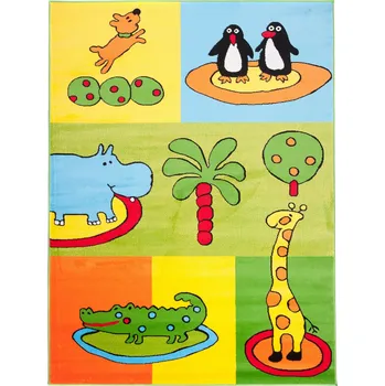 Koberec KOBEREC PRO DĚTI 80x150 HROCH TUČŇÁCI PES #96y