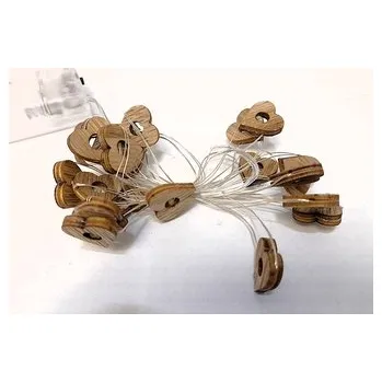 Vánoce Srdce svítící řetěz 20 LED