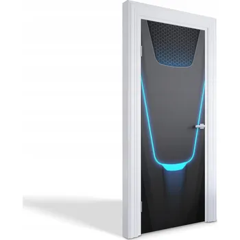 Fototapeta Samolepka na dveře do obýváku, kuchyně, ložnice: Opuštěná chodba, 75x205 cm