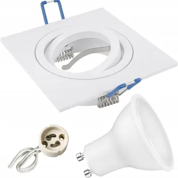 Žárovka Halogenové svítidlo otočné SPOT KULATÉ STROPNÍ SVÍTIDLO + GU10 LED 12W SADA