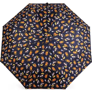 Deštník Dámský skládací vystřelovací deštník psi Varianta: 3 modrá tmavá, Balení: 1 ks