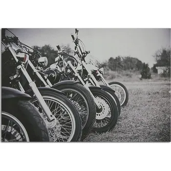 Obraz Tištěný obraz 50x40 Černobílý - Motocykly
