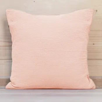 Povlak na dekorativní polštářek Mušelínový povlak na polštář MSN-035 Bledě růžový 35 x 45 cm