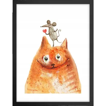 Obraz Obraz plakát v černém rámu do obýváku 30x40 pro děti plakáty na zeď