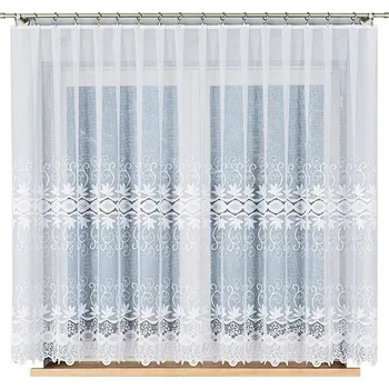 JOWITA vitrážová záclona vzor 018960, výška 160 cm, barva bílá (na metry)