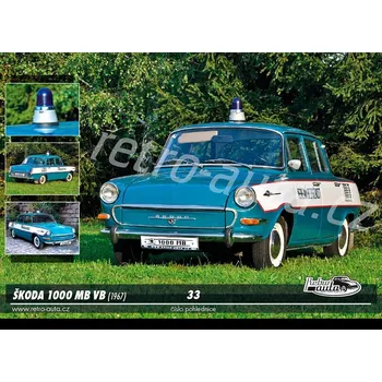 Pohlednice č. 33 - ŠKODA 1000 MB VB (1967)