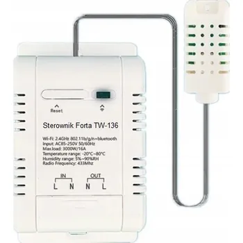 Termostat Termostat hygrostat senzor teploty a vlhkosti TUYA WiFi měření spotřeby energie