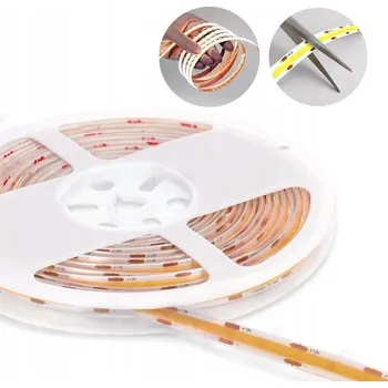 LED páska LED pásek TIRA 12V neutrální bílá 320 COB diod 5m IP20 s možností zkrácení