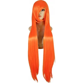 Paruka PARUKA DLOUHÉ VLASY 100 cm ORANŽOVÁ W25