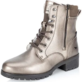 Dámské kozačky Mustang Dámská kotníková obuv MUSTANG 1435603-699 zlatá W4 42