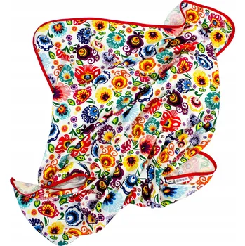 Zavinovačka Zavinovačka bambusová 75x100 cm Květiny Łowicz Biel