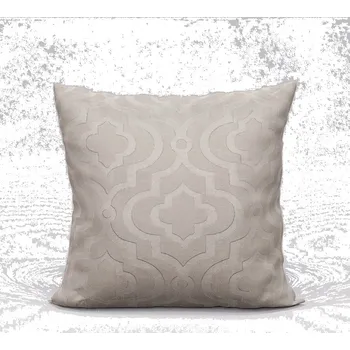 Polštář Dekorační povlak na polštář Béžový světlý šitý v Polsku