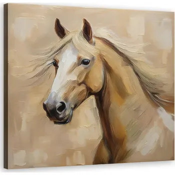 Obraz Obraz na plátně, Zvířata Kůň ve vintage stylu 30x30 30x30