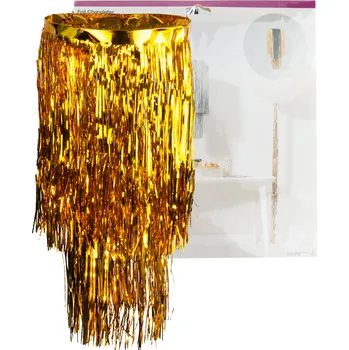 Party dekorace DEKORACE NA STROP LUSTR ZLATÝ FÓLIOVÝ KLOBUK PÁRTY NAROZENINY SILVESTR