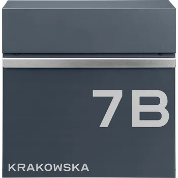 Poštovní schránka Poštovní schránka euroschránka, s vhozem, se schránkou na noviny M-TEC šedá