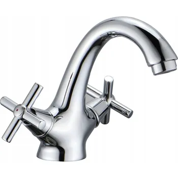 Vodovodní baterie Umyvadlová baterie stojánková Reihe RETRO stříbrná