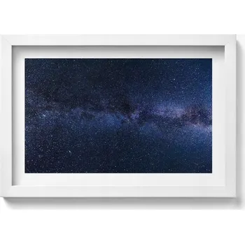 Obraz Dekorace obraz v bílém rámu na zeď Fotografie vesmíru a hvězd 30x20 cm