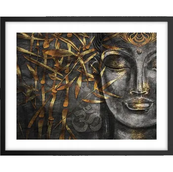 Obraz Foto obraz, plakát na zeď v černém rámu 50x40 Buddha, plakáty do obýváku
