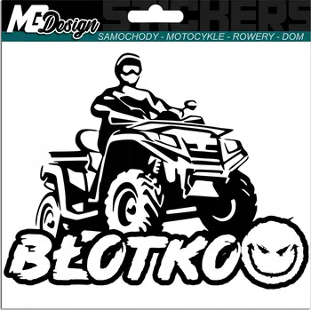 Samolepicí dekorace na vozidlo SAMOLEPKA na auto QUAD MUD 12x15