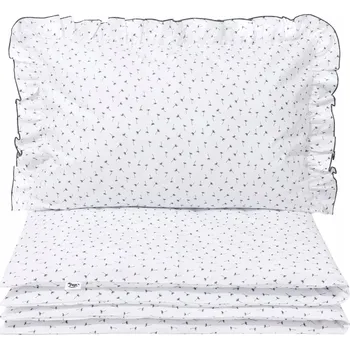 Povlečení Sada Povlečení s Volánkem Polštář 40x60 a Peřina 120x90 ze 100% Bavlny