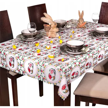 ubrus Vánoční Ubrus 140x180 Velikonoce Velikonoční vajíčka VN12