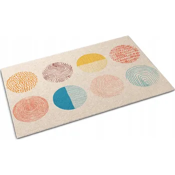 Rohožka Rohožka před dveře Dekor 60x40 Kruhy a Linie