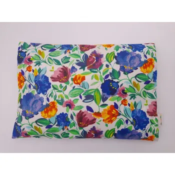 Polštář Polštář s chmelem a pohankovou slupkou 230 g 28x22 cm vzor Květiny