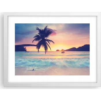 Obraz Obraz plakát v bílém rámu do obýváku 40x30 krajina foto na zeď