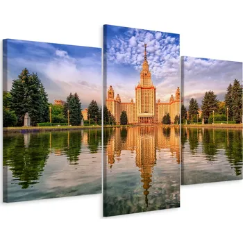 Obraz Obraz TRYPTYCH Moskva Rusko Univerzita 3D 90x60