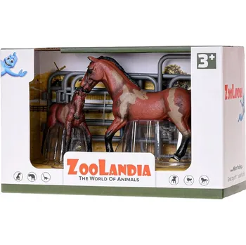 Zoolandia kůň s hříbětem a doplňky
