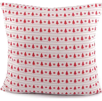 Povlak na dekorativní polštářek Vánoční povlak na polštář 45x45cm bavlněný Varianta: 1 červená červená, Balení: 1 ks