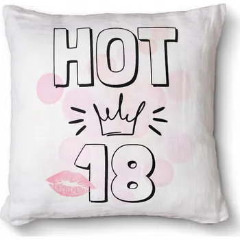 Obraz Foto polštář , Dárek k narozeninám 40x40 - Hot 18