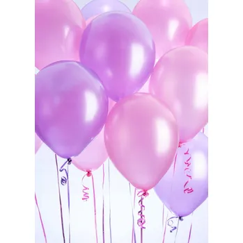 Obraz Plakát Růžové balónky bez rámu 50 x 70 cm