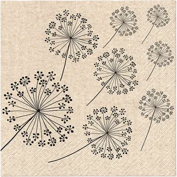 Papírový ubrousek Eko ubrousky s pampeliškami 33 cm 20 kusů