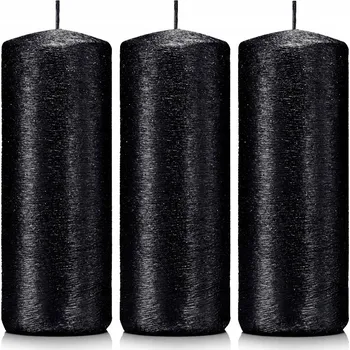 Svíčka Tradiční parafínová svíčka bez vůně Drobo 3 ks