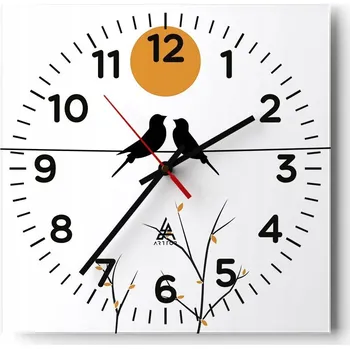 Hodiny Kuchyňské nástěnné hodiny 30x30 Abstrakce Skleněné hodiny do obýváku Moderní Tiché