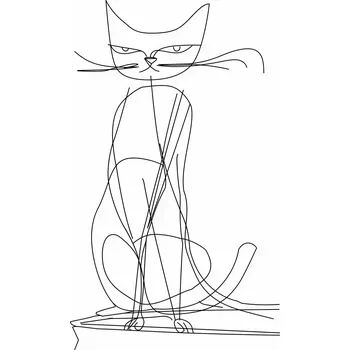 Plakát Plakát Kočka Čárová bez rámu 61 x 91,5 cm