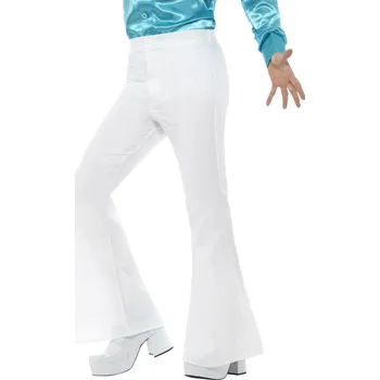 SmiffysPánské zvonové kalhoty bílé Velikost: M 48 - 50