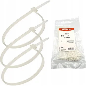 Stahovací páska FISCHER STAHovací PÁSKA BN 4,8 x 280mm BÍLÁ 100ks
