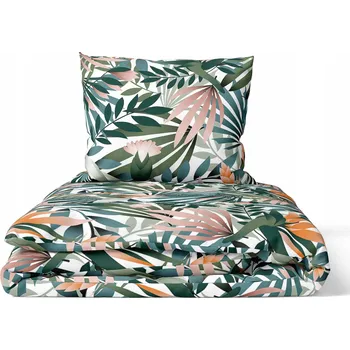 Povlečení HOTELOVÉ POVLEČENÍ 160x200 BAVLNA 100% Džungle lososová
