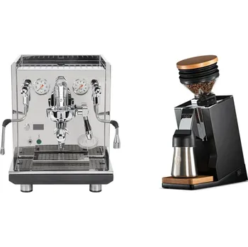 Kávovar ECM Synchronika II + Eureka Mignon Single Dose PRO, Black & Oak